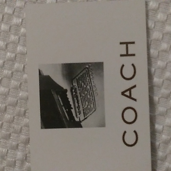 Coach Photo Book Black Leather The Hamptons Collection Picture Album 4" x 6 - Picture 4 of 6